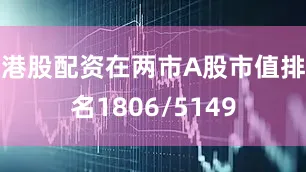 港股配资在两市A股市值排名1806/5149